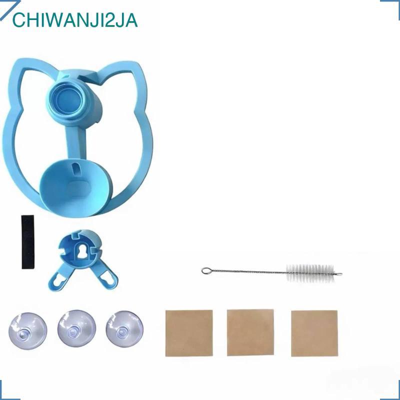 [chiwanji2ja] เครื่องจ่ายน้ําสําหรับสัตว์เลี้ยงขนาดกะทัดรัดไม่ใช่ไฟฟ้าแมวสุนัขบ้านเสริมสีฟ้า