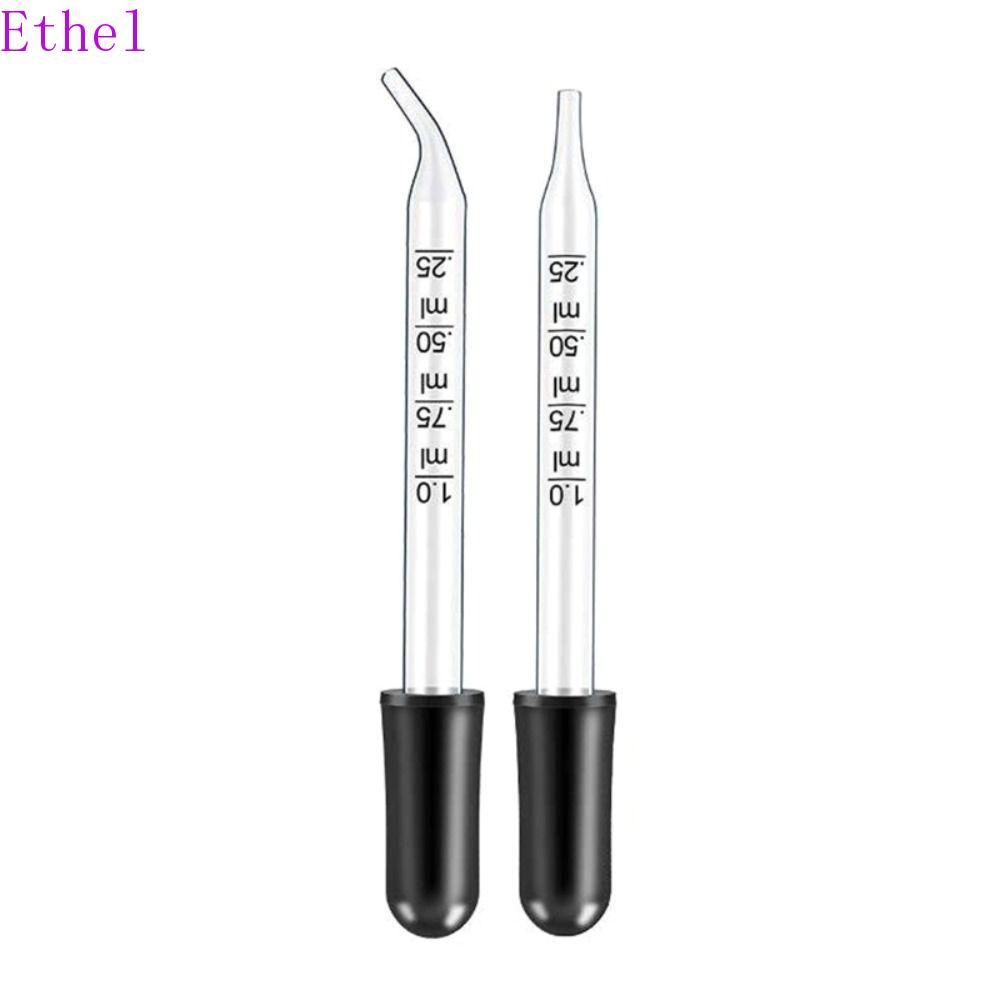 ETHEL Scale Dropper สําหรับ Home Reusable 7 ชิ้นขวดน้ํามันฟาง Scaled Dropper Transfer พร้อม Scale Li