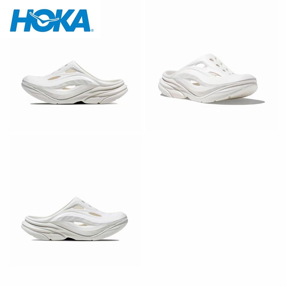 O4TY Hoka One One Ora Mules - รองเท้าแตะพื้นหนากันลื่นกลางแจ้ง AH6J
