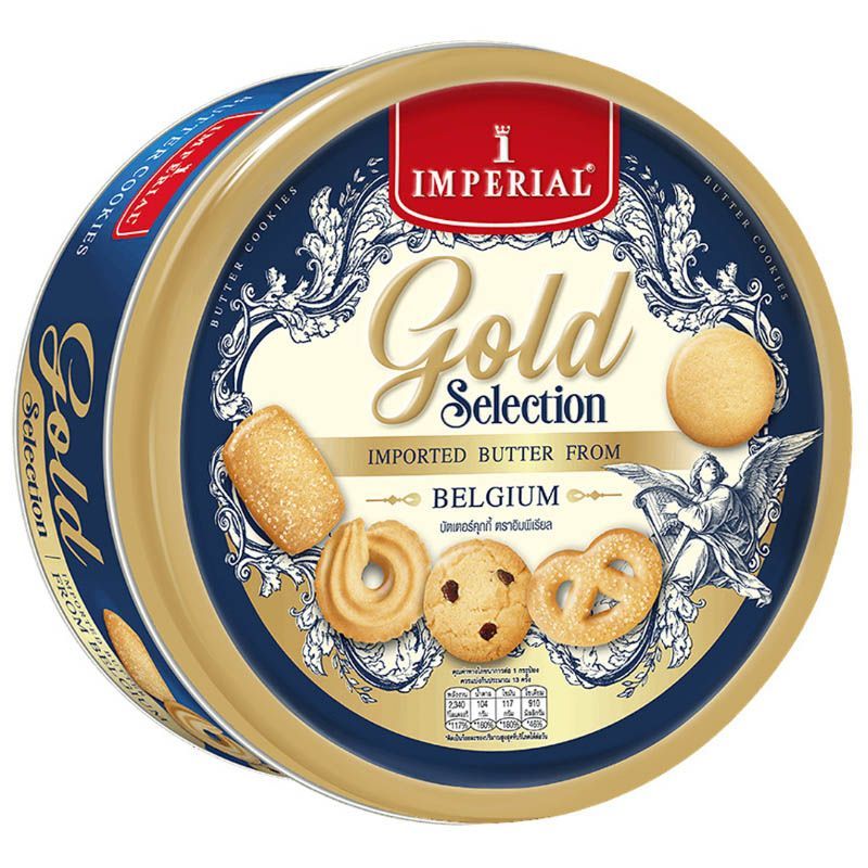 อิมพีเรียลโกลด์ซีเล็คชั่นบัตเตอร์คุกกี้ 454กรัม Imperial Gold Selection Imported Better Cookies 454g.