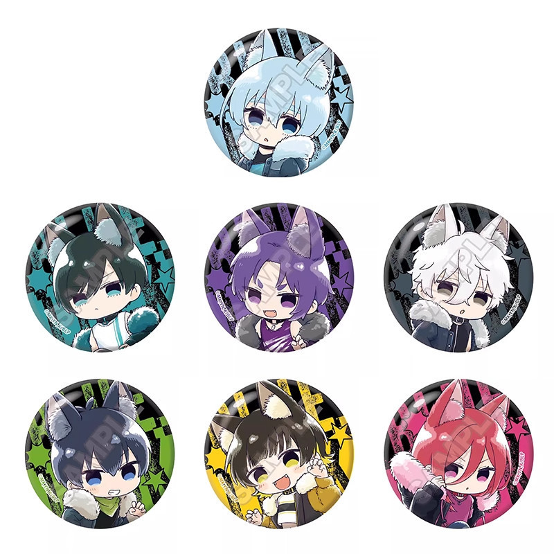 พร้อมสต็อก ของแท้ GRANUP Blue Prison Sketchu Beast รุ่น Q Werewolf Bar Badge