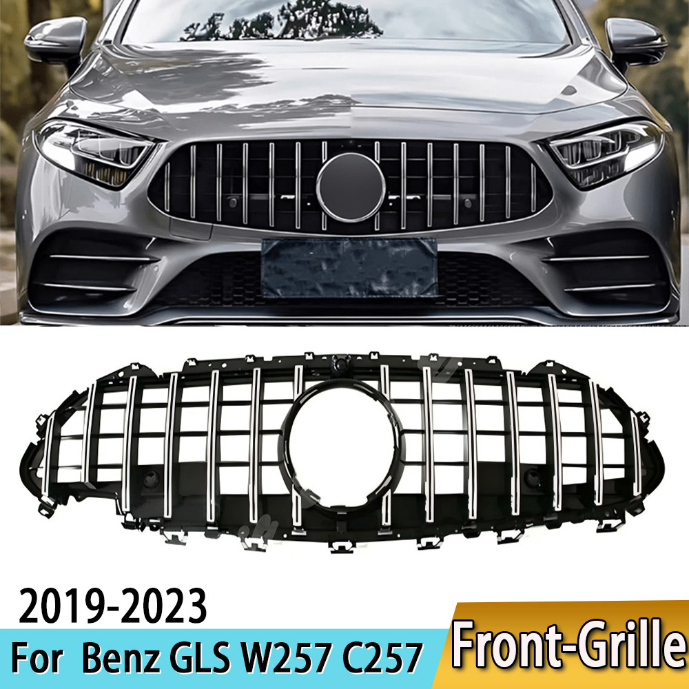 GT Panamericana Style Front Grille สําหรับ Mercedes CLS Class W257 C257 2019-2023 CLS300 CLS450 CLS5