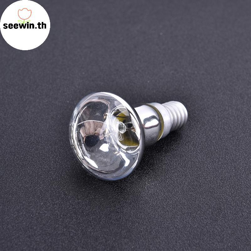 Seewin เปลี่ยนโคมไฟลาวา E14 R39 30W Spotlight สกรูหลอดไฟ Spot Light th