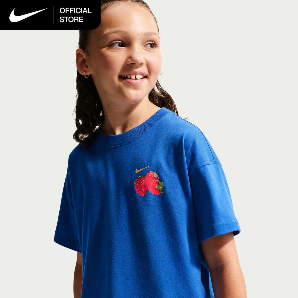 Nike Big Kids' (Girls') Sportswear T-Shirt - Game Royal [IO2024-480]