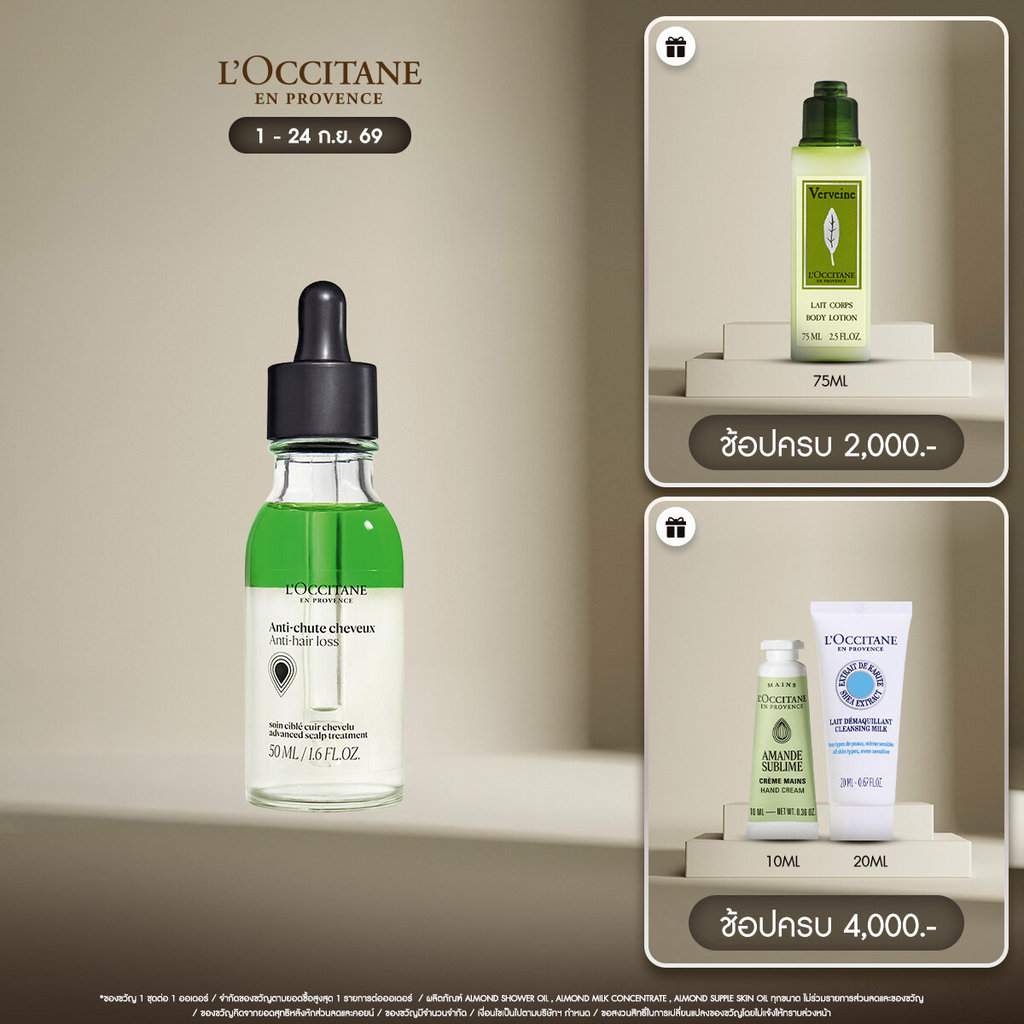 [New Packaging!] Anti-Hair Loss Serum 50ml ล็อกซิทาน แอนตี้ แฮร์ลอส เซรั่ม ลดผมหลุดร่วง เพิ่มผมเกิดใหม่ รูปที่ 1