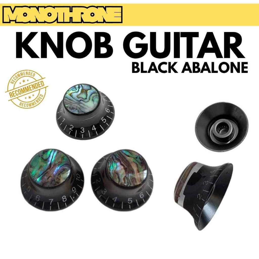 Les Paul LP SG Guitar Knob Potentiometer Cap Gibson Guitar Knob Hat Vintage Knob Black Abalone