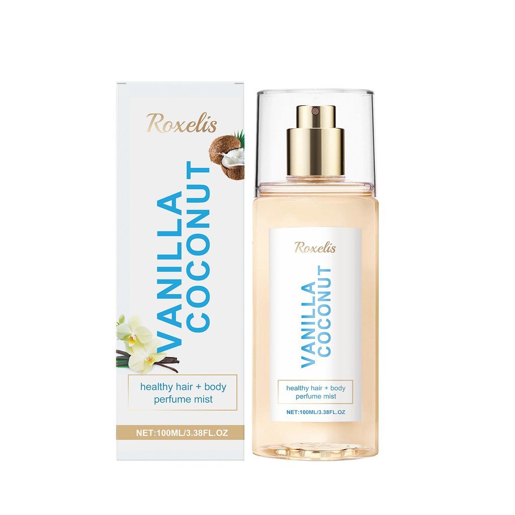Roelis Vanilla Coconut Body Perfume Mist กลิ่นหอมติดทนนาน Exudes Unique Charm Fresh โรแมนติกน้ําหอมแ