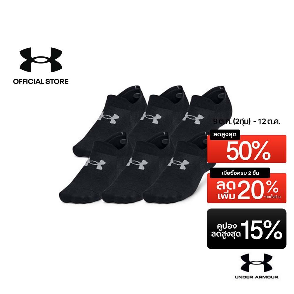Under Armour ถุงเท้า UA Essential Ultra Low ยูนิเซ็กส์ แพ็ก 6 คู่