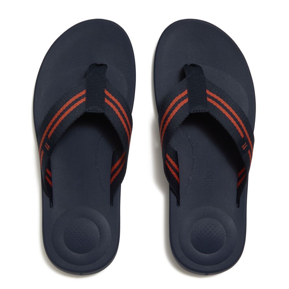 FITFLOP شبشب رجالي iQushion Two-Stripe — برتقالي — صورة 3