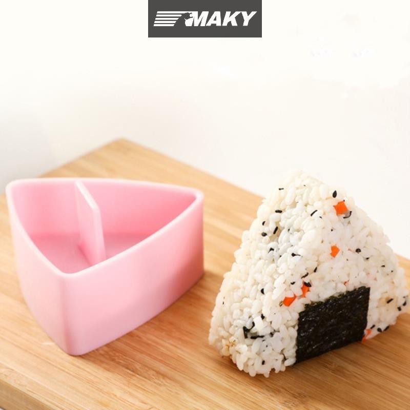 Newwellknownepic Sushi Mold Onigiri Rice Ball Food Press Triangle Sushi Maker Mold Sushi Kit VN