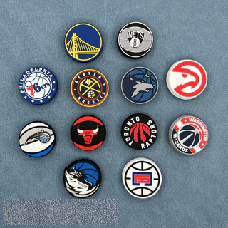 JlBTZ รองเท้า Charms บาสเกตบอล Series พร้อมหัวเข็มขัดและbling สไตล์อินเทรนด์