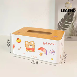 สติ๊กเกอร์ฟรี 2 ชิ้น กล่องใส่กระดาษทิชชู่ แบบฝาไม้ มินิมอล กล่องทิชชู่ มีฝาปิด มีหลายรูปแบบ สามารถถอดฝาได้