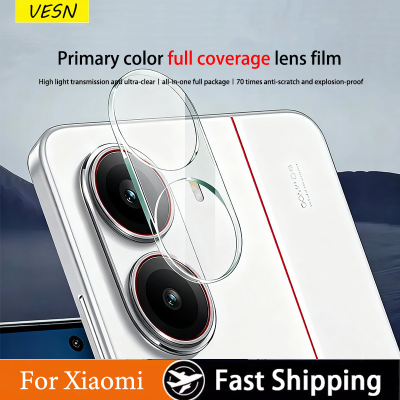 เต็มครอบคลุมเลนส์กล้องกระจกนิรภัย Xiaomi POCO X7 X6 X5 X4 X3 NFC M7 Plus M6 M5 M5s M4 F7 Ultra F6 F5