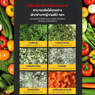❗รุ่นอัพเกรด❗ Celoglo เครื่องสับหญ้า 6000W บดหญ้าและชนิดอาหารผักอย่างง่ายดาย Electric grass cutter ใบมีดใหม่ คมขึ้น