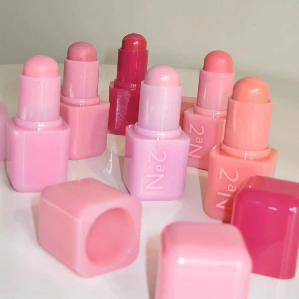 2025 สไตล์ใหม่เกาหลี 2aN Pocket Multi-Purpose Blush Stick Pocket Marshmallow Lip Cheek Dual-Use Blus