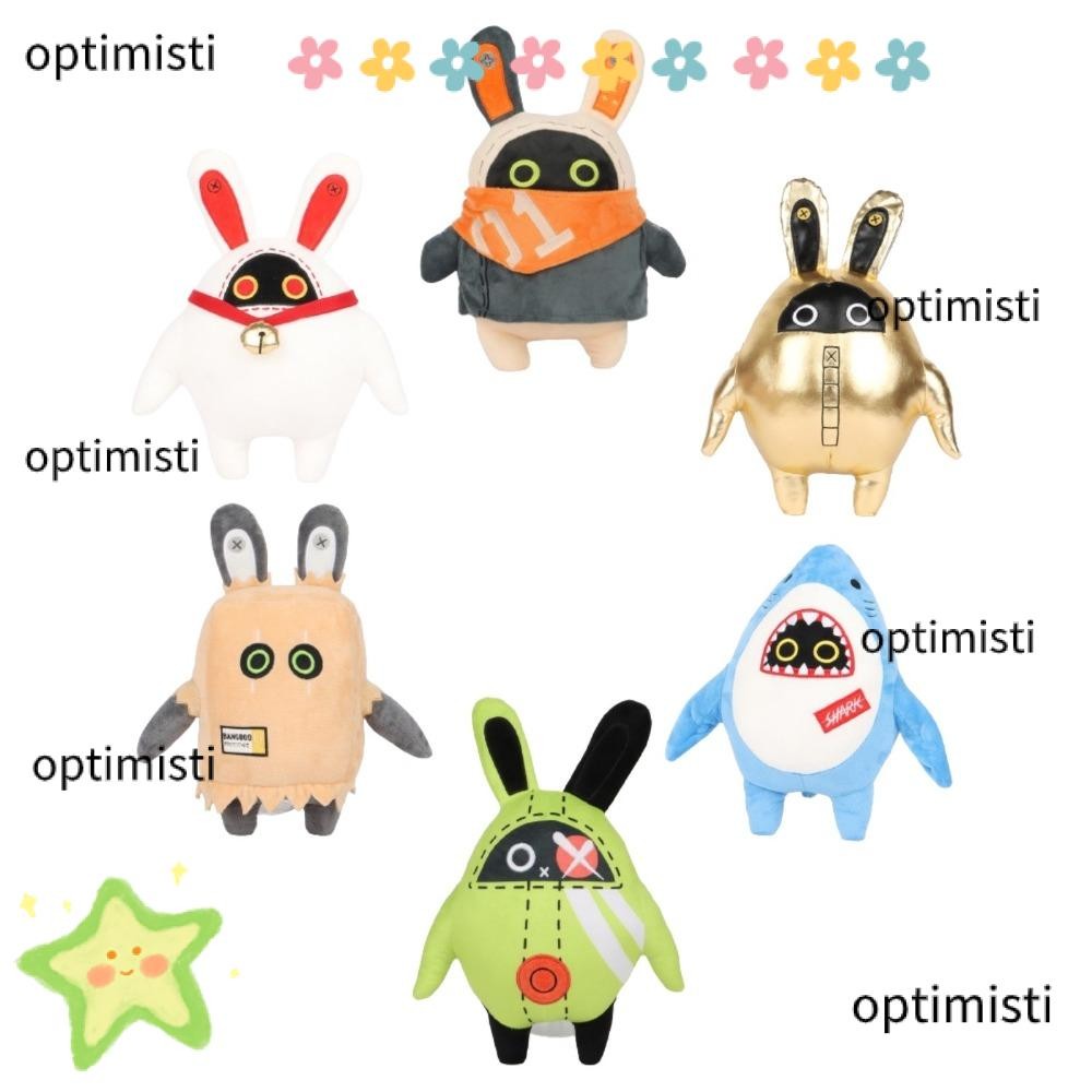 OPTIMISTI Plushie ตุ๊กตาสัตว์, ตุ๊กตา Bangboo Shark, การ์ตูน Zenless Zone Zero ZZZ เกมตุ๊กตา Periphe
