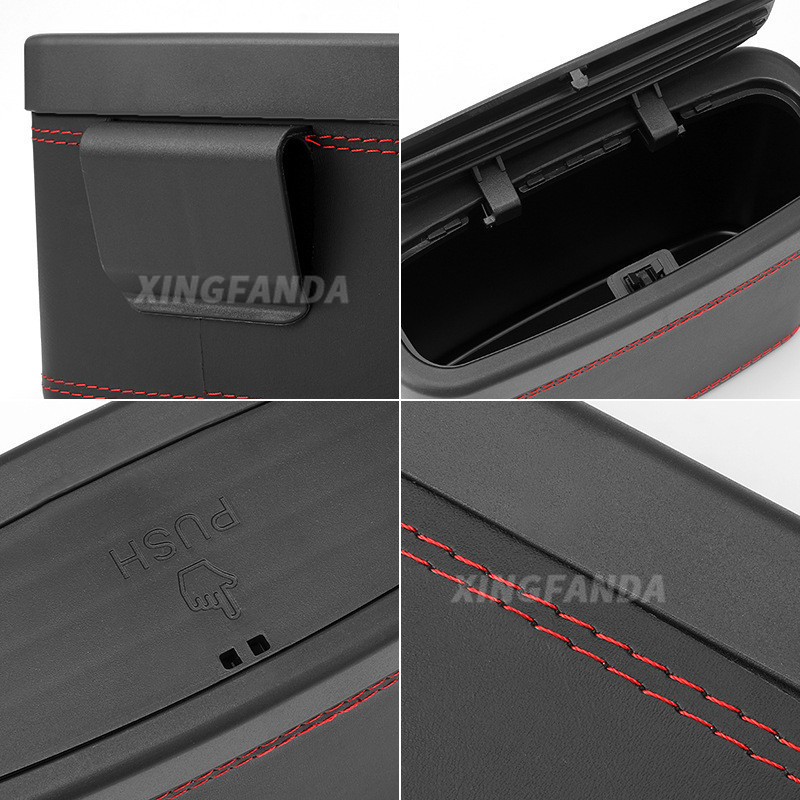 Mercedes Benz ถังขยะรถยนต์พร้อมฝาปิดขนาดเล็ก Leakproof รถ Mini หนังขยะสําหรับ Mercedes Benz C Class W207 W211 W205 W212 W204 W220 W206 W124 W213 W218 W222 อุปกรณ์เสริม - รูปที่ 7