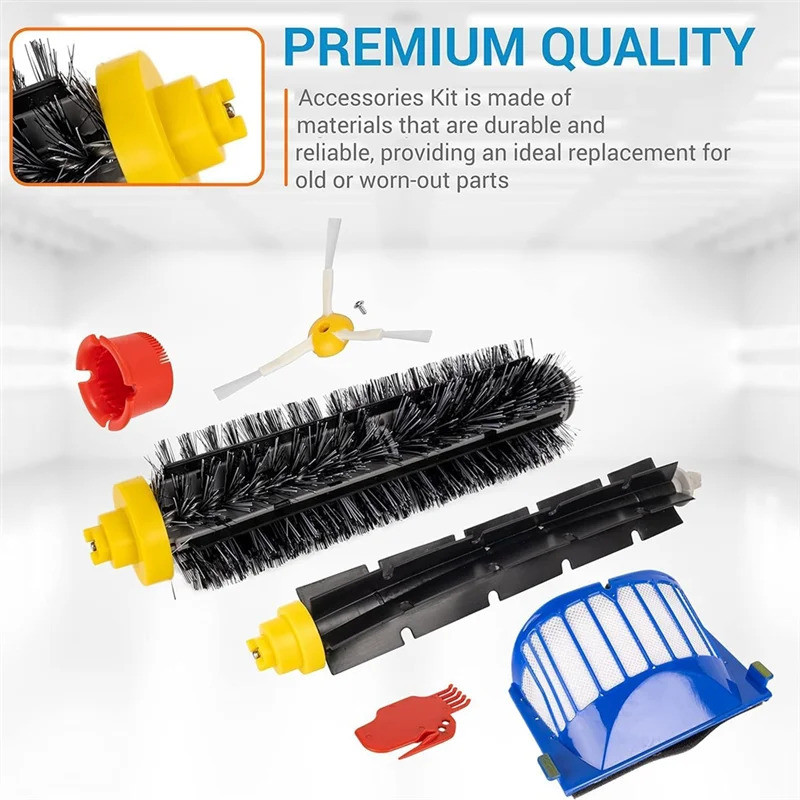 หลักแปรงด้านข้างตัวกรอง Forirobot Roomba 600 Series 694 692 690 695 680 660 765 & 500 Series 595 585