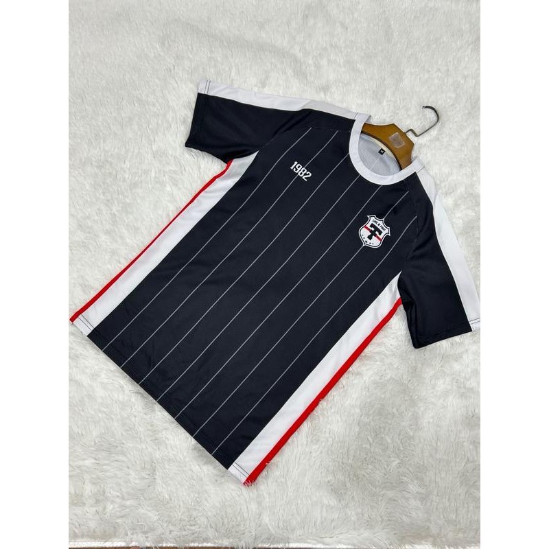 LOVE AT FIRST SPORT เสื้อกีฬาคอกลมไหล่สโลป สีขาว-ดำ รหัส T4004 ขนาด S-4XL รุ่น T-4004 MADE IN THAILAND - รูปที่ 3