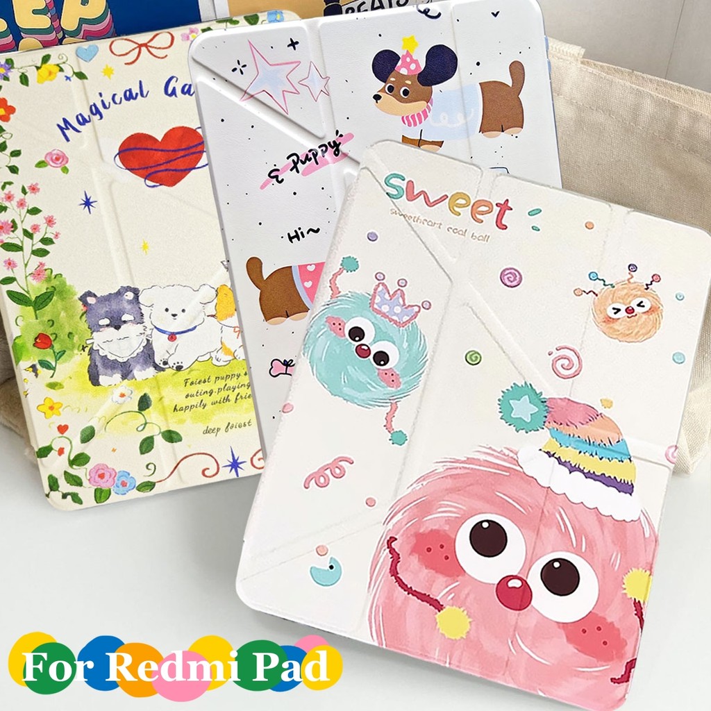 เคสอะคริลิคใส for Redmi Pad 2 9.7/Pad2 11/SE11/SE8.7 Xiaomi Pad 7/7Pro 8/8Pro พับ Y ใส่ปากกาได
