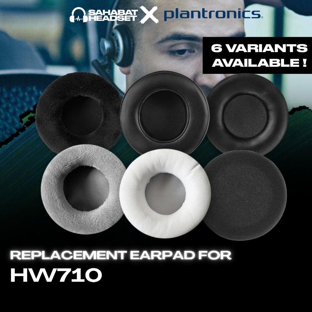 แผ่นรองหูฟัง Earcup Earpad Plantronic HW710 แผ่นโฟมโฟม