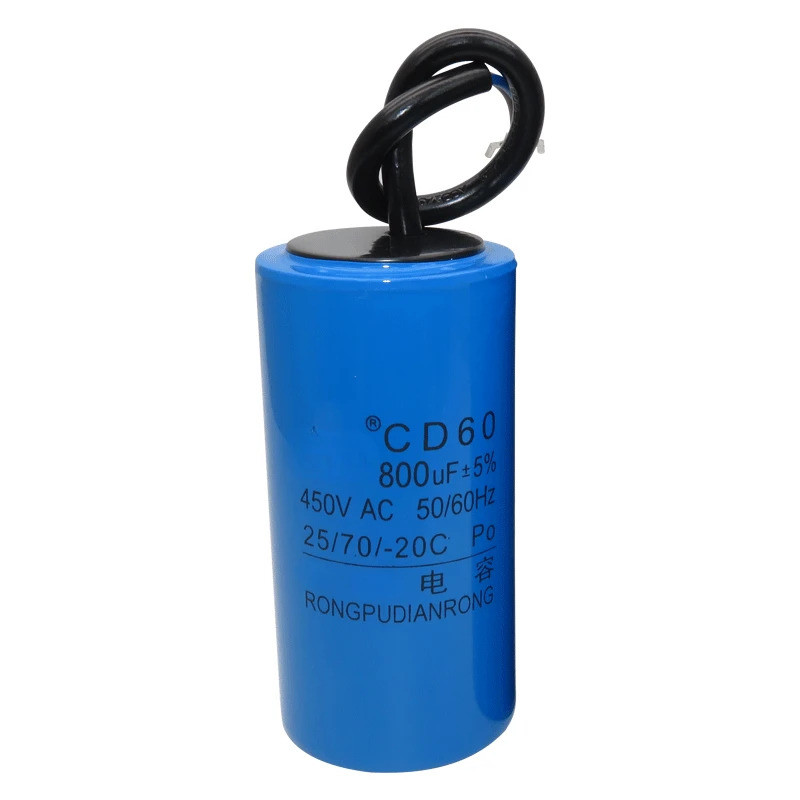CD60 มอเตอร์ปั๊มน้ําเริ่มต้น Capacitor 250V 450V AC 50UF 75UF 100UF 150UF 200UF 250UF 300UF 350UF 40