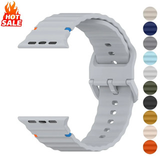 สายรัดซิลิโคนแบบสปอร์ตสําหรับ แอปเปิล ดู ชุด 11 46 มม. 42 มม…