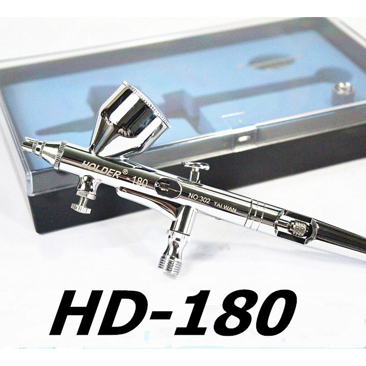 Spot Goods#HD-180Airbrush Dual-Action External Adjustment0.2mm Nozzle Art Spray Painting Tattoo Make