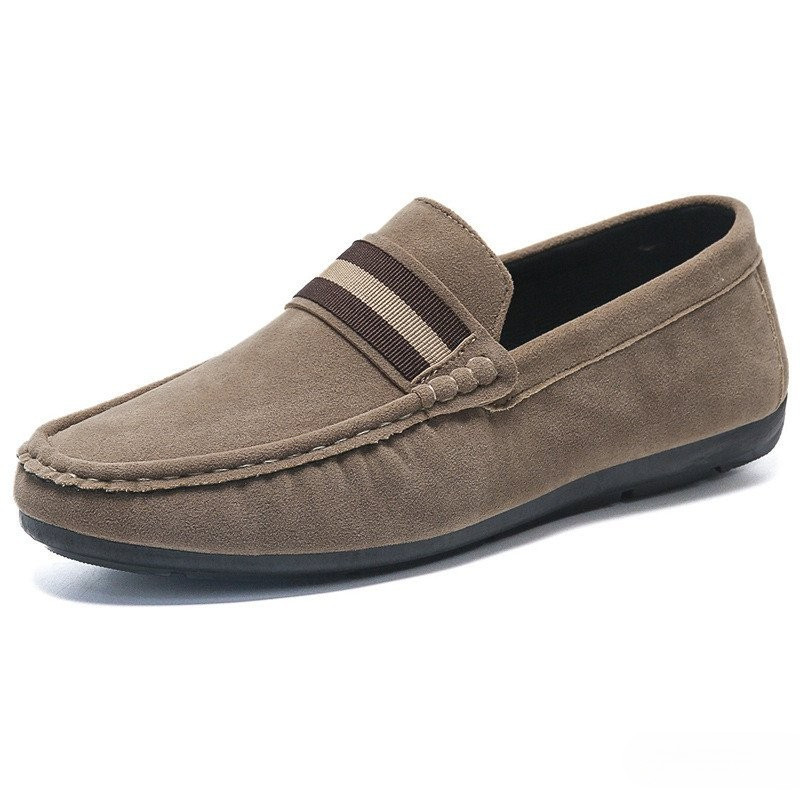 แฟชั่นผู้ชาย Peas รองเท้า Slip-On Slip-On Slip-On รองเท้าผู้ชายรองเท้าไม่มีส้นรองเท้าลําลองผู้ชาย