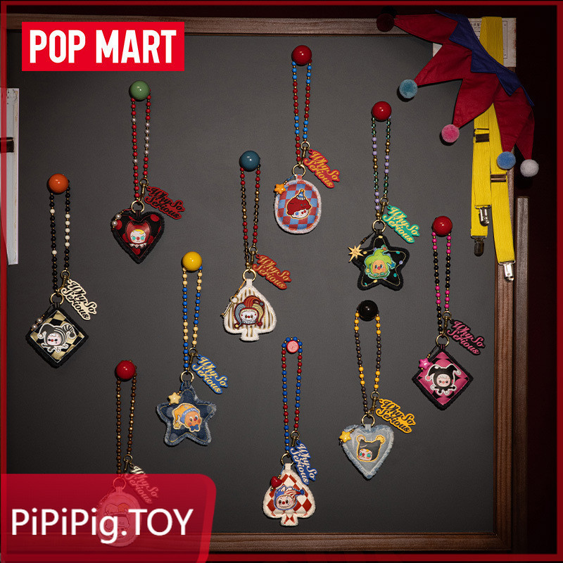 POPMART WHY SO SERIOUS Series Mobile Phone Chain Mystery Box Pendant ของแท้ 100%