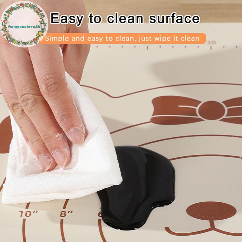 YUNSTORE 1 PC ซิลิโคน Pastry Mat Baking Mat Non-Stick Dough Mats Pastry Mats สําหรับ Rolling Dough พ