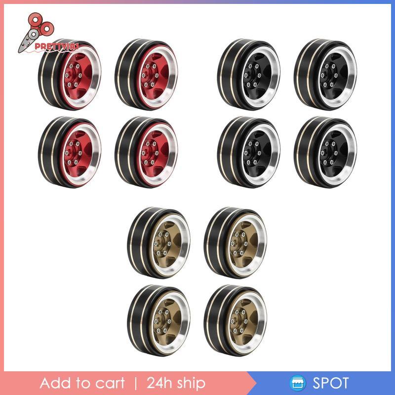 [สวย1] 4 ชิ้น 1.3 นิ้ว ดุมล้อ Beadlock สําหรับ FMS Ascent-18 1: 18 RC รถทนทาน