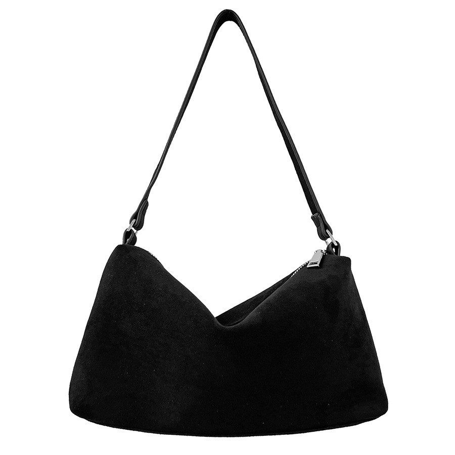 Jira8Studio | กระเป๋าหนังกลับ สะพายไหล่ สไตล์มินิมอล 👜 Suede Basic Bag