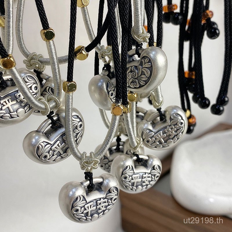 Ruyi สร้อยคอดesignคลาสสิกจากเงินบริสุทธิ์ s999 เหมาะสมกับอากาศเย็นในฤดูหนาว N7862 SSZJ