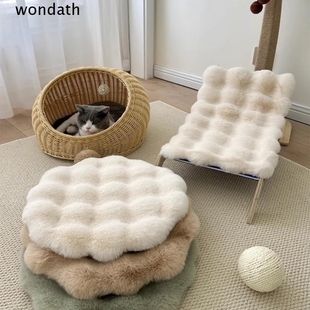 WONDA เบาะรองนั่งสัตว์เลี้ยง, เสื่อแมวซักได้ด้านล่างกันลื่น, ผ้าห่มสัตว์เลี้ยงทรงกลมแนะนํา