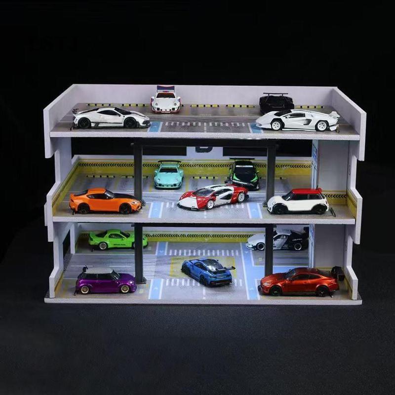 [Lstjj] 1:64 Scale Vehicle Model Display Case Layout Show Case Desktop Decor