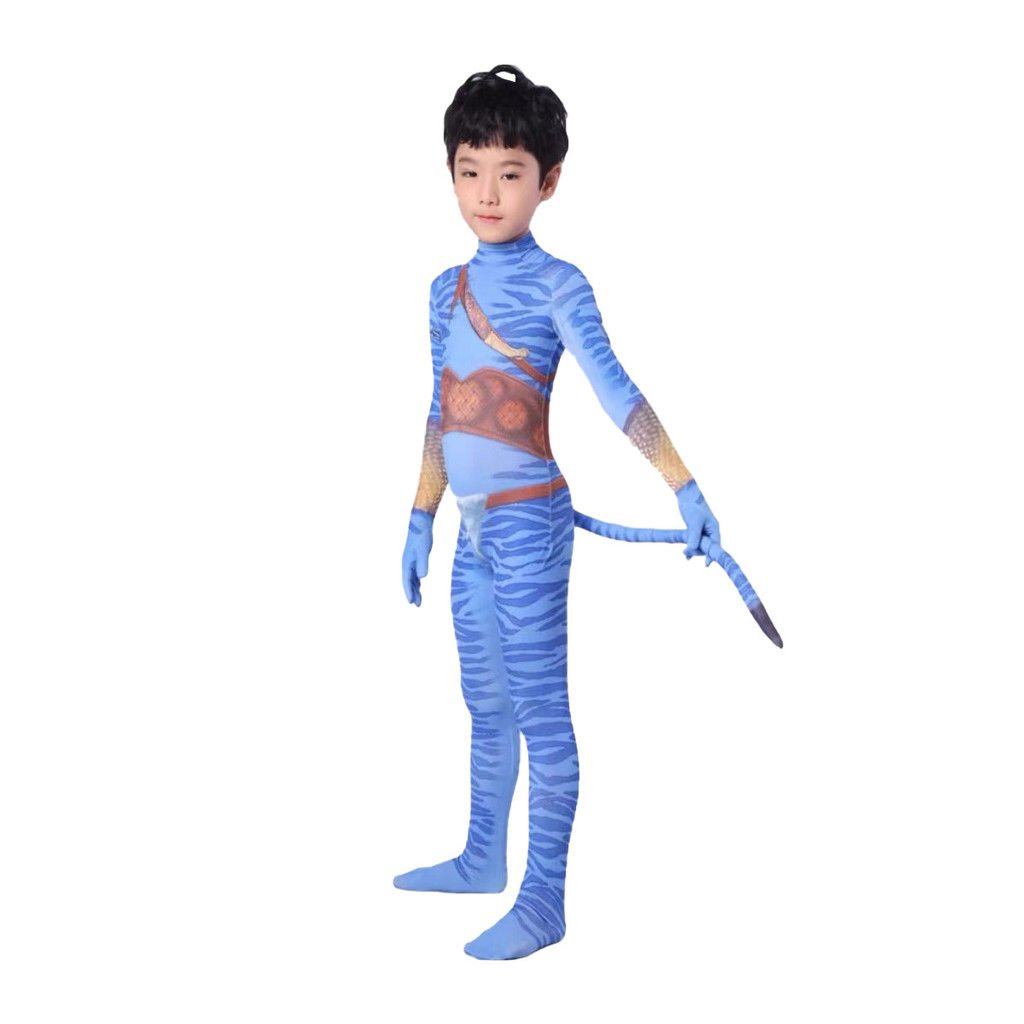 ชุดเครื่องแต่งกาย Avatar 2 สำหรับเด็ก Halloween ลุค jumpsuit พร้อมสวมใส่ง่าย ราคา ถูกที่สุด ดีลบีเคเค แกลเลอรีภาพที่ 4