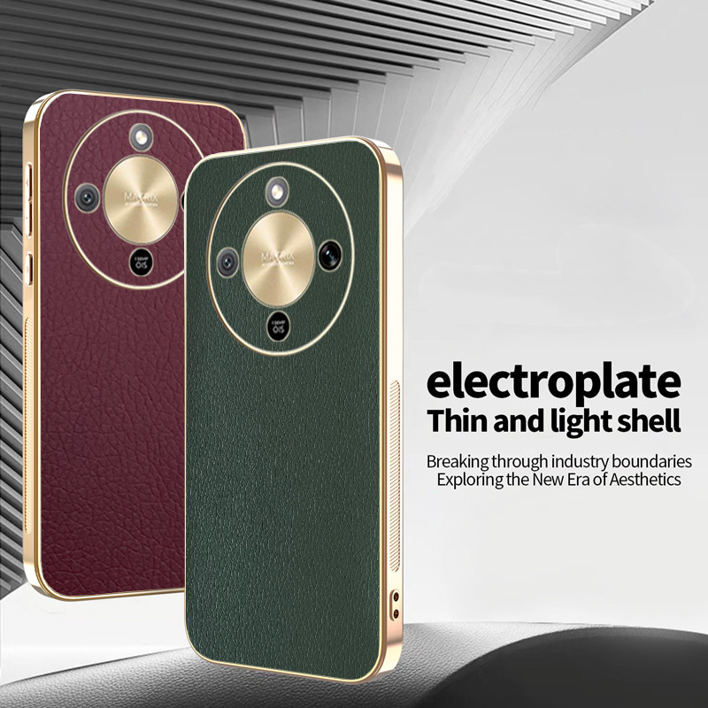 เคสสําหรับ Honor X9d หนังสีทึบ Ultrathin Electroplated TPU Edge เคสโทรศัพท์ป้องกันการตก