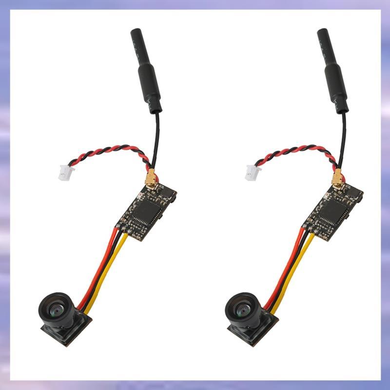 2PCS LST-S4 กล้อง FPV 5.8G 25MW AIO เครื่องส่งสัญญาณ OSD 40CH 800TVL Micro RC กล้องสําหรับ Racing Dr