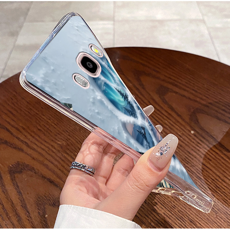 สําหรับ Samsung Galaxy J5 2016 ซิลิโคน TPU Anti-fall สําหรับ Samsung J7 2016/J710 Ins สไตล์น่ารักรูปแบบกันกระแทกเคสใส - รูปที่ 4