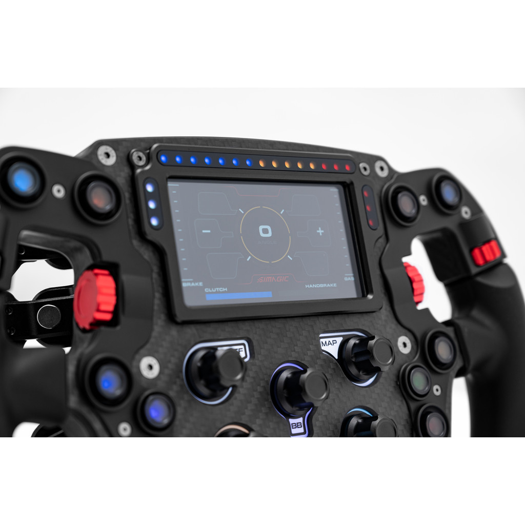 Sumo FX PRO สูตรคาร์บอนไฟเบอร์ LCD พวงมาลัย F1 Racing Simulator Simagic FXPro