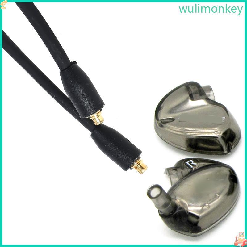 WU สายหูฟังสําหรับเล่นเกมที่ถอดออกได้ควบคุมเสียงสําหรับ SE215 SE315 SE425 SE53