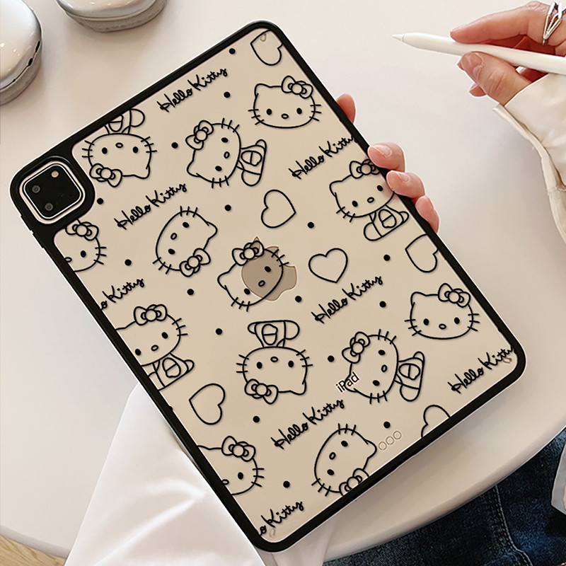 Ipad air 5/6 iPadป้องกันกรณีดินสอiPad Air5 พิมพ์Apple iPadสีชมพูป้องกันกรณีAir6 แท็บเล็ตป้องกันกรณีA