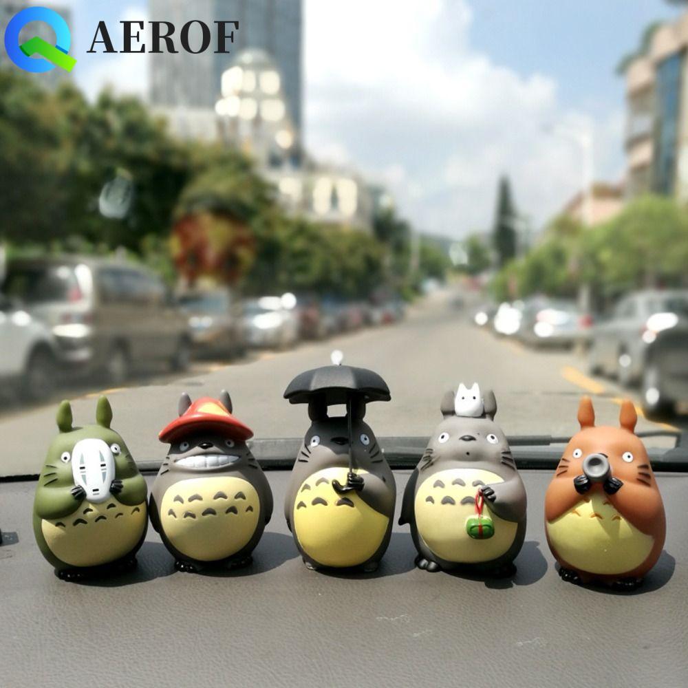 AEROF Totoro Action Figure, เครื่องประดับรถยนต์การ์ตูน My Neighbor Totoro รูป, รูปปั้นสะสมอะนิเมะตุ๊