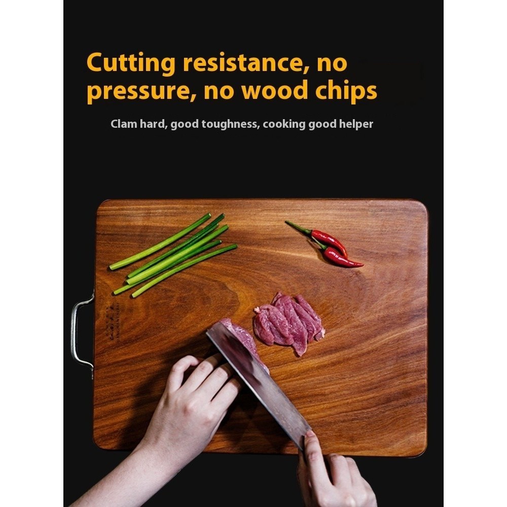 Iron Wood Cutting Board Household Solid Wood Cutting Board Antibacterial Wood
