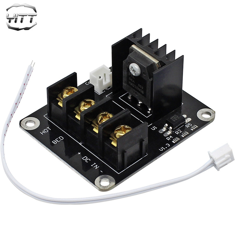 3D อุปกรณ์เสริมเครื่องพิมพ์เมนบอร์ด High Power Hot Bed Module MOS Tube Power Expansion Board 25A โหล