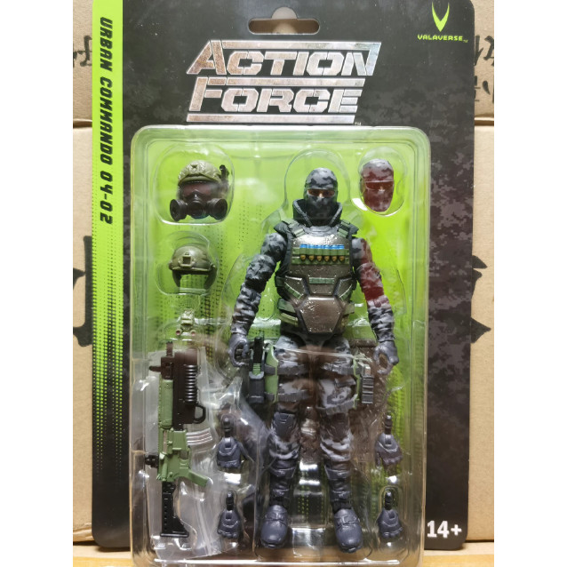Action Force Valaverse Urban Warfare Commander Soldier พร้อม Gijoe 1/12 Action Figure