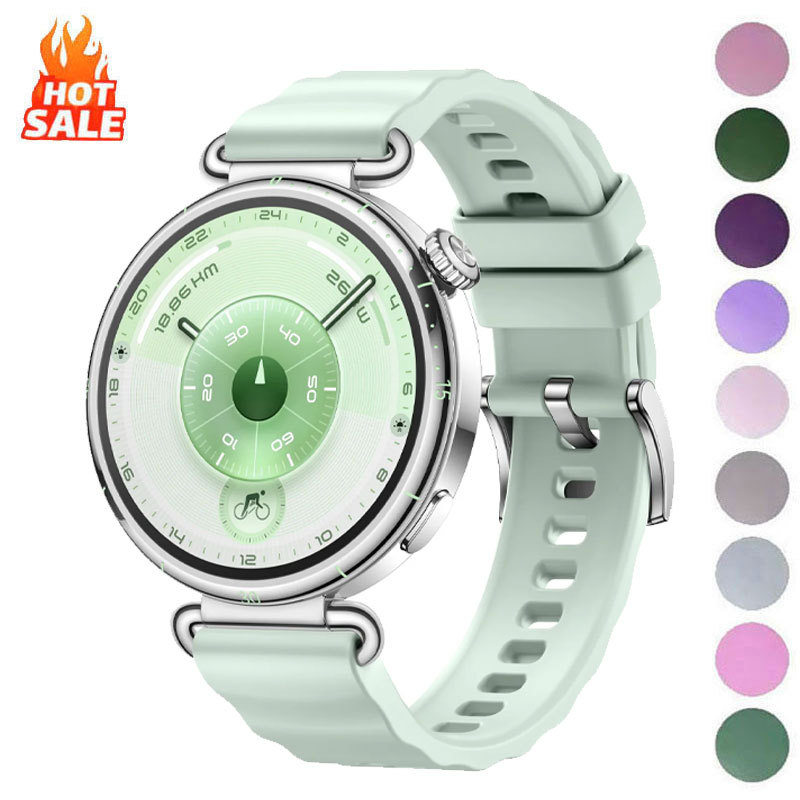 18 มม.ซิลิโคนสําหรับนาฬิกา Huawei GT6 41 มม.Soft Sport WristBand สําหรับ HUAWEI นาฬิกา GT4 GT5 41 มม./GT5 Pro 42 มม.สายนาฬิกาสร้อยข้อมือ