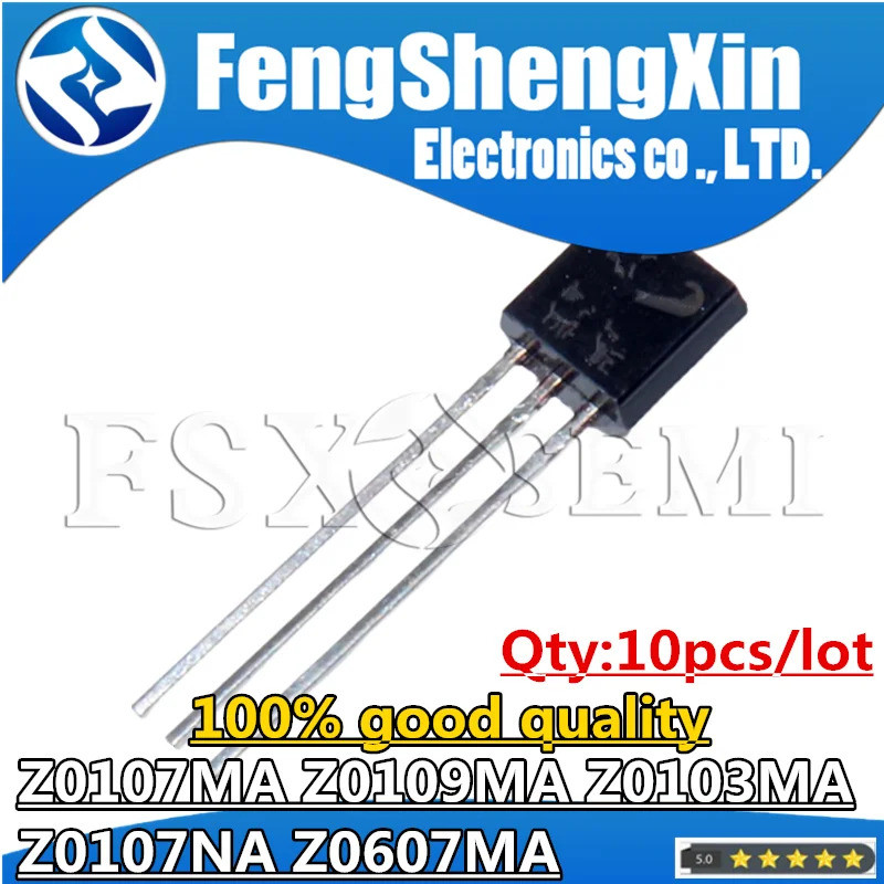10pcs Z0107MA TO-92 Z0107M TO92 Z0107 Z0109MA Z0109 Z0103MA Z0107NA Z0607 Z0607MA ทรานซิสเตอร์ CS5U