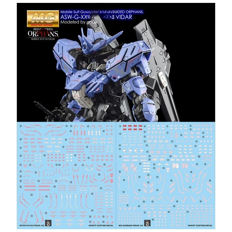 YAN GHOST MG IBO VIDAR Water Slide Decal (ไม่มีฟิกเกอร์ ไม่มีรุ่น) YANMG074